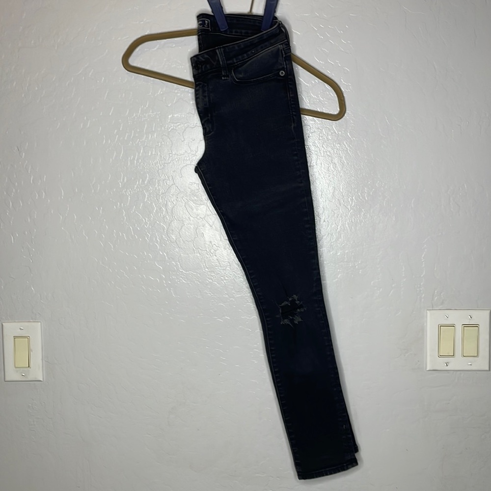 Abercrombie and Fitch black ripped jeans